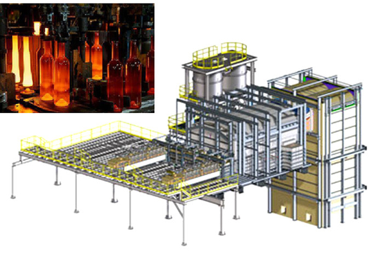 satın al 750ml Amber Konteyner Bira şişesi için cam üretim hattı online manufacture