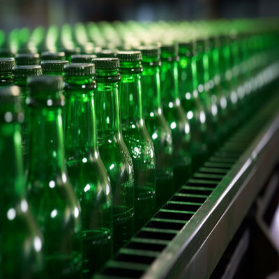 satın al PLC Kontroll Sistemli ve Yurtdışı Servis İmkanlı 350ml Cam Şişe Üretim Hattı Çevrimiçi üretim
